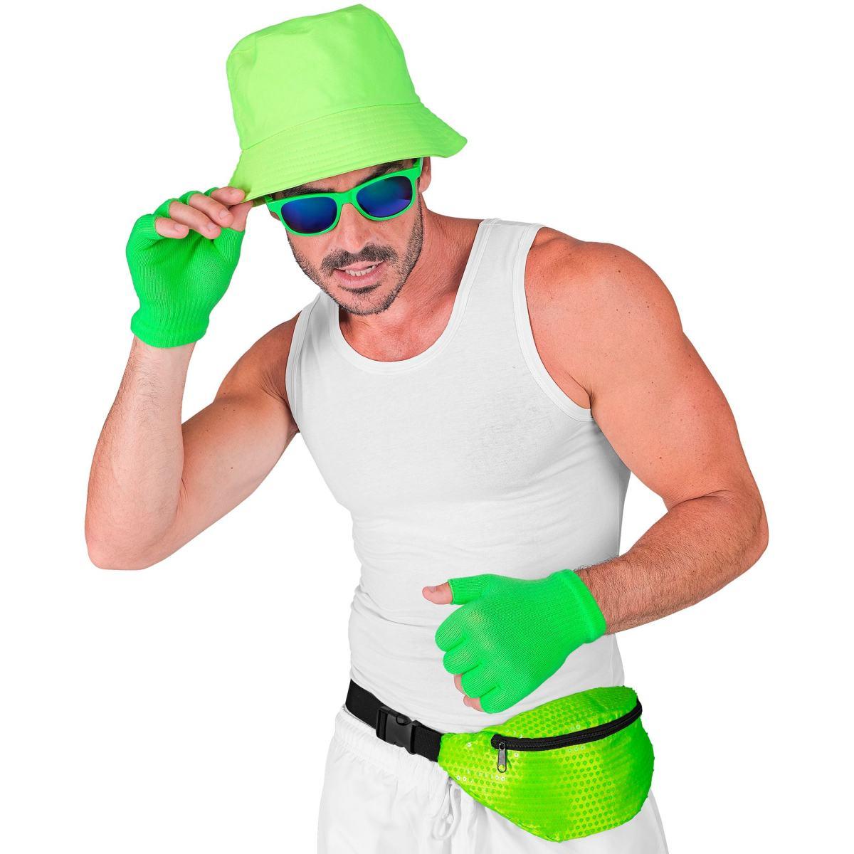 Borsa Marsupio Paillettes Verde Fluo |Widmann