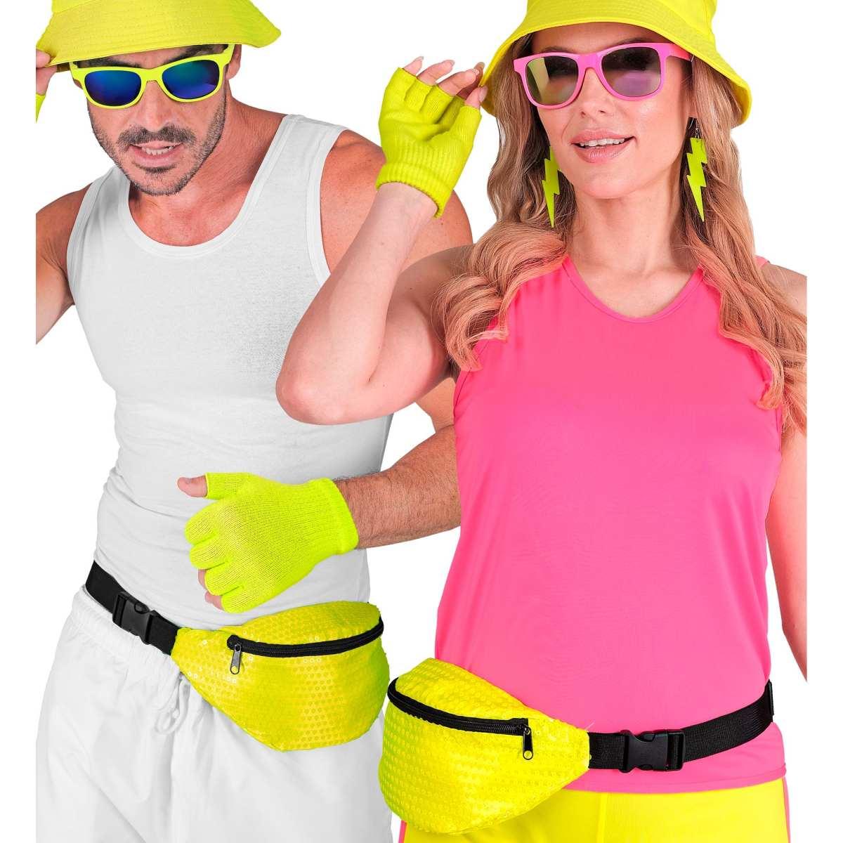 Borsa Marsupio Paillettes Giallo Fluo |Widmann