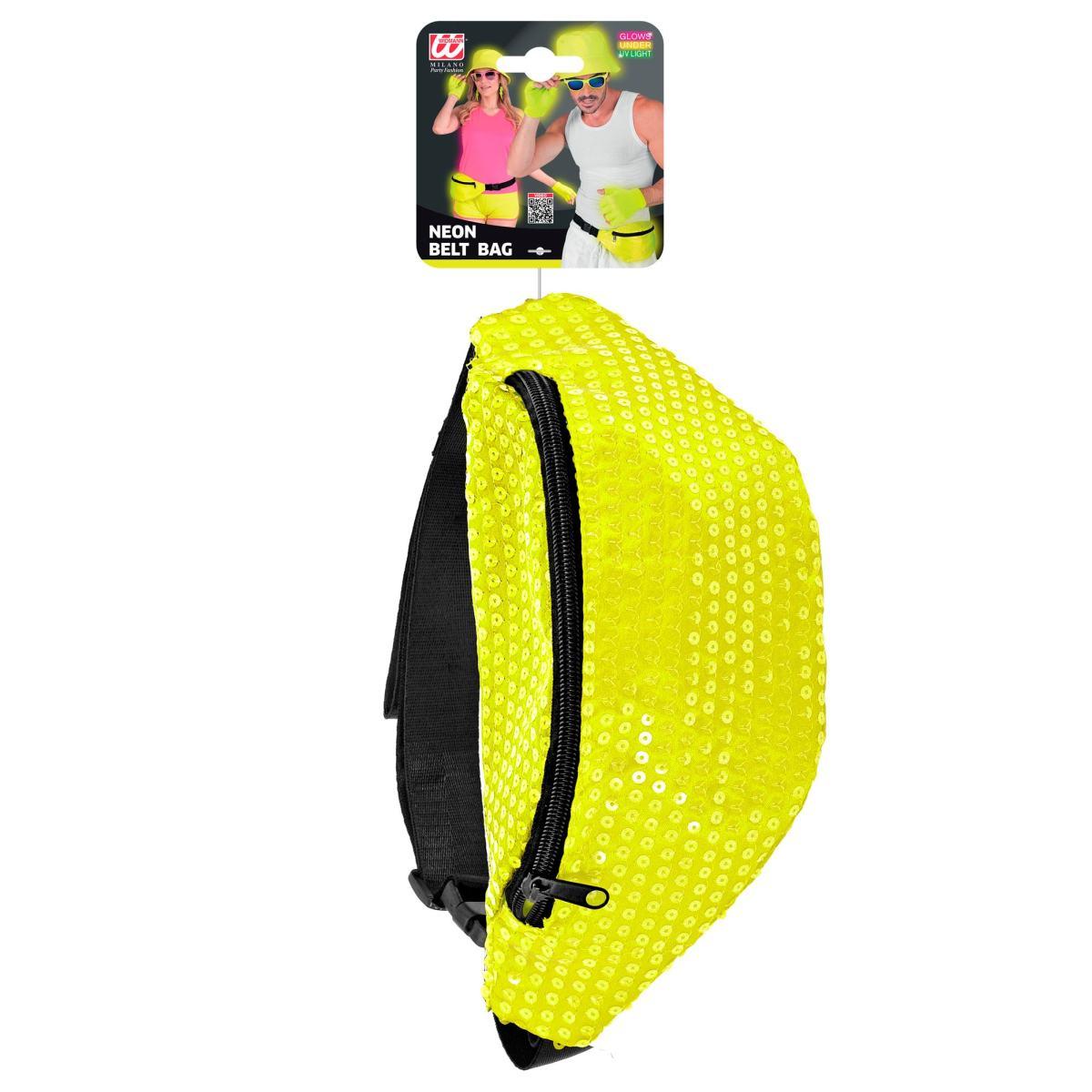 Borsa Marsupio Paillettes Giallo Fluo |Widmann