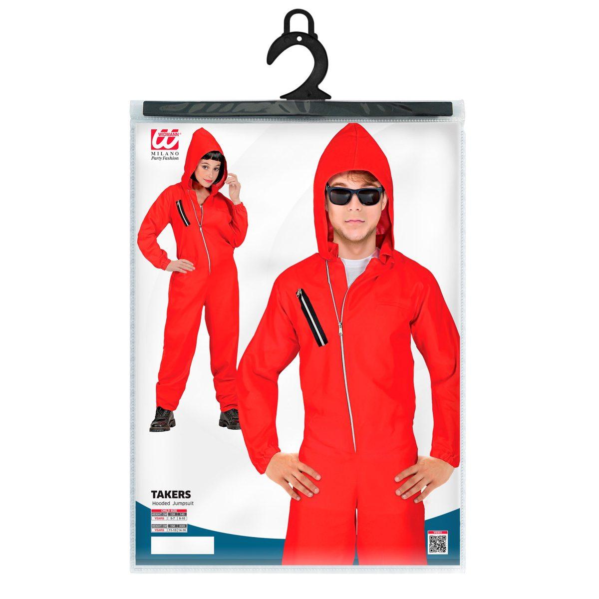 Costume Tuta Ladro Rossa |Widmann