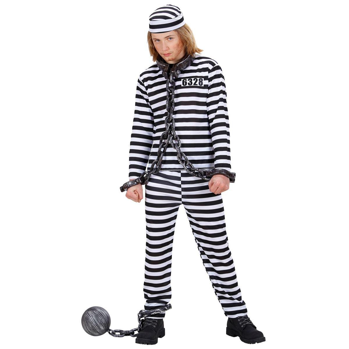 Costume Carcerato Righe |Widmann