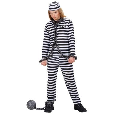 Costume Carcerato Righe |Widmann