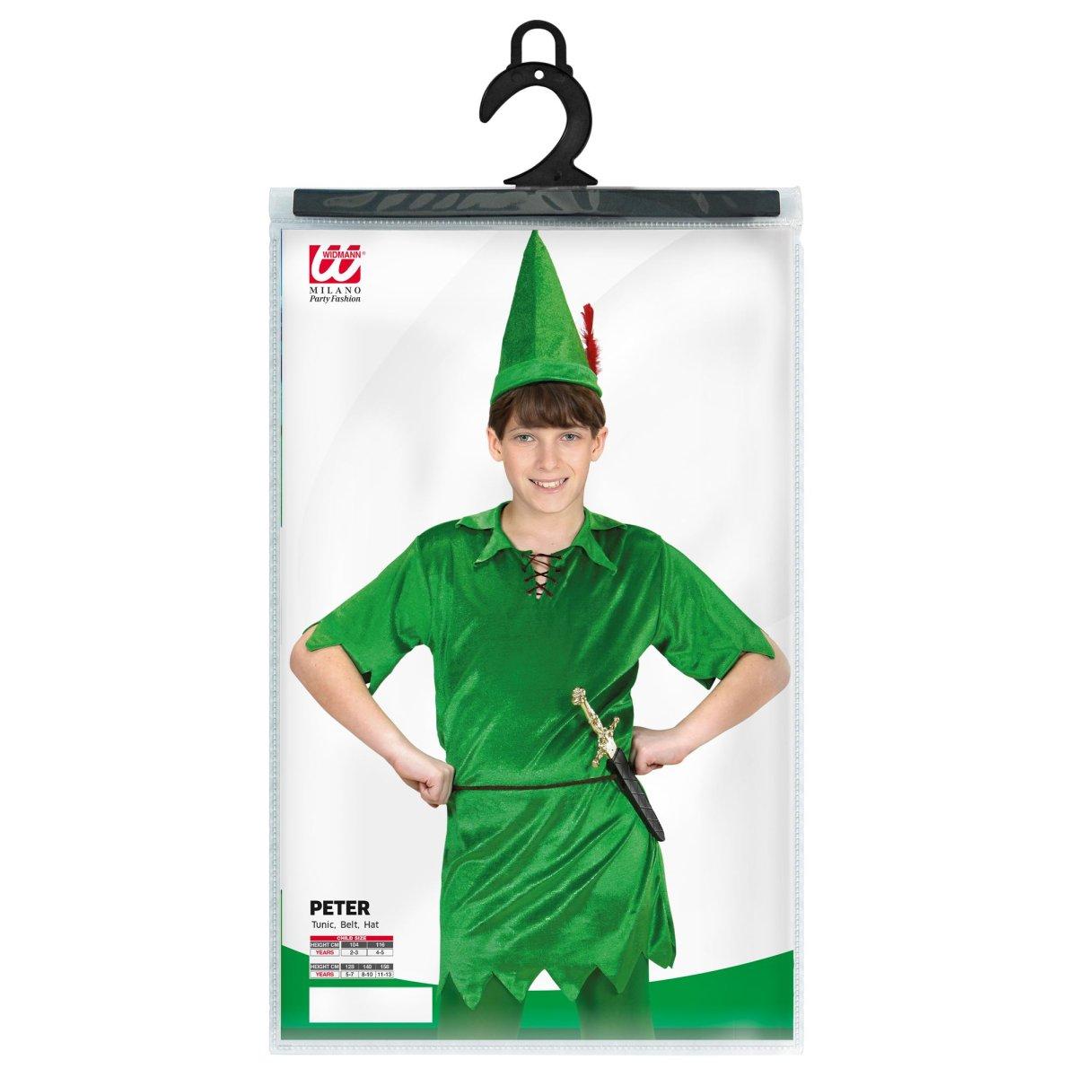 Costume Peter Pan Verde |Widmann