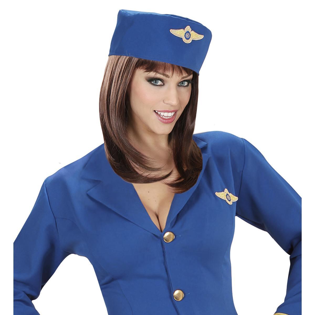 Parrucca Ashley Castana Liscia con Frangia |Widmann