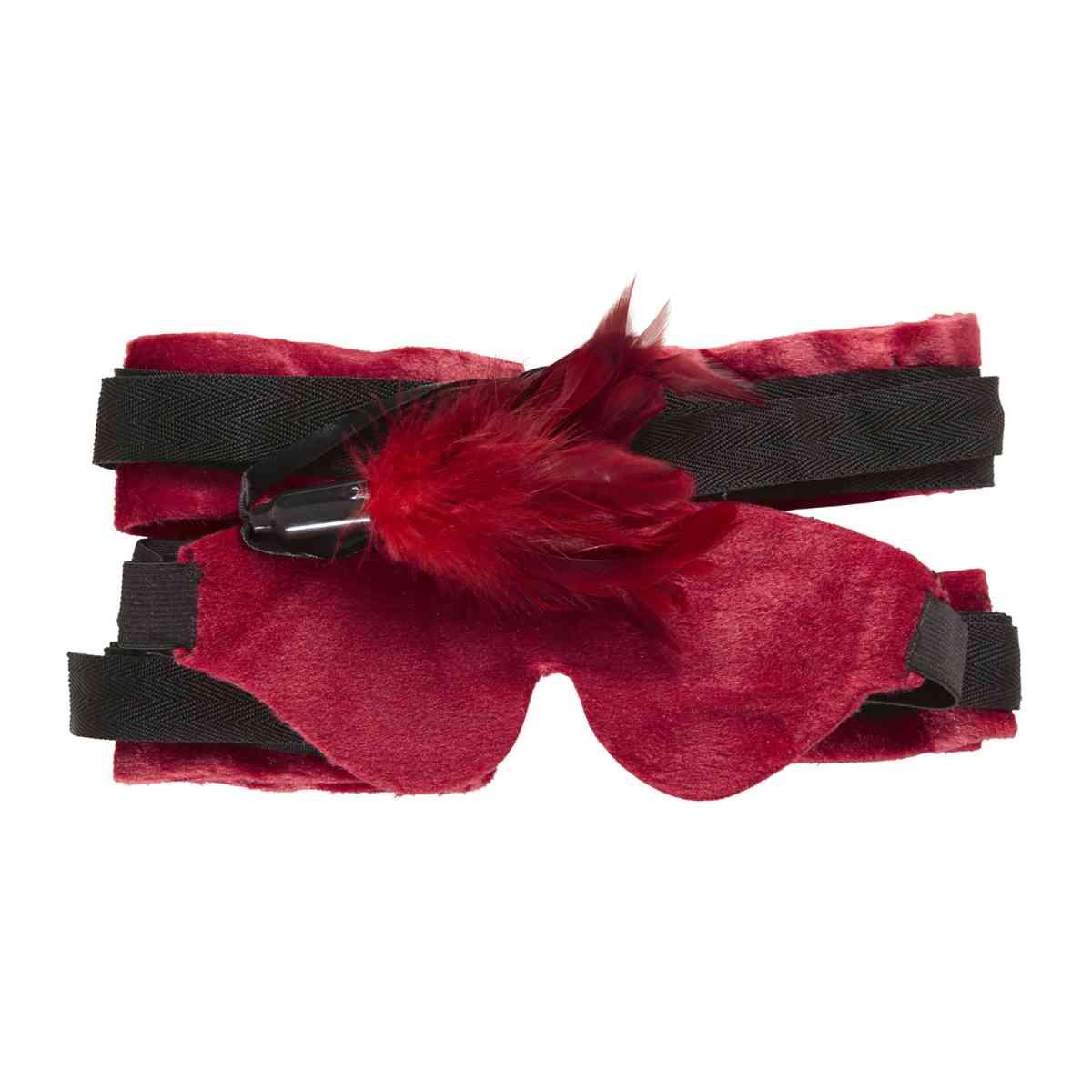 Dominatrice Bondage con Bende e Piume Bordeaux |Widmann