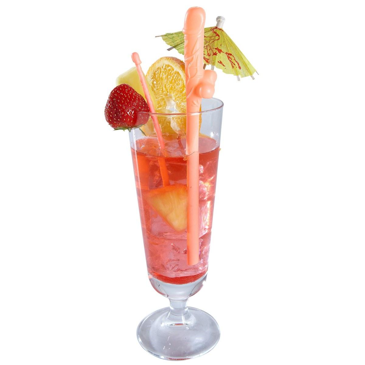 Cannucce PVC Pene Rosa Set pz.6 |Widmann