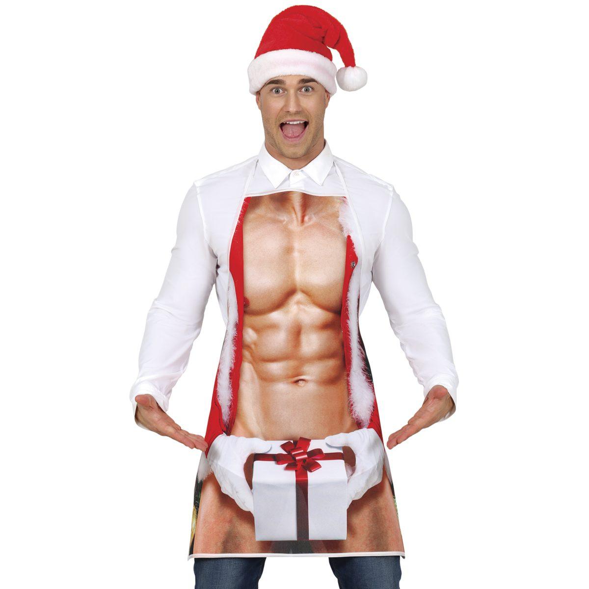 Grembiule Natalizio in Tessuto Sexy Uomo | Guirca