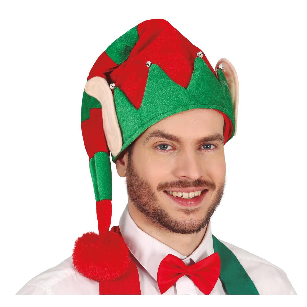 Cappello Elfo Righe Con Orecchie | Guirca