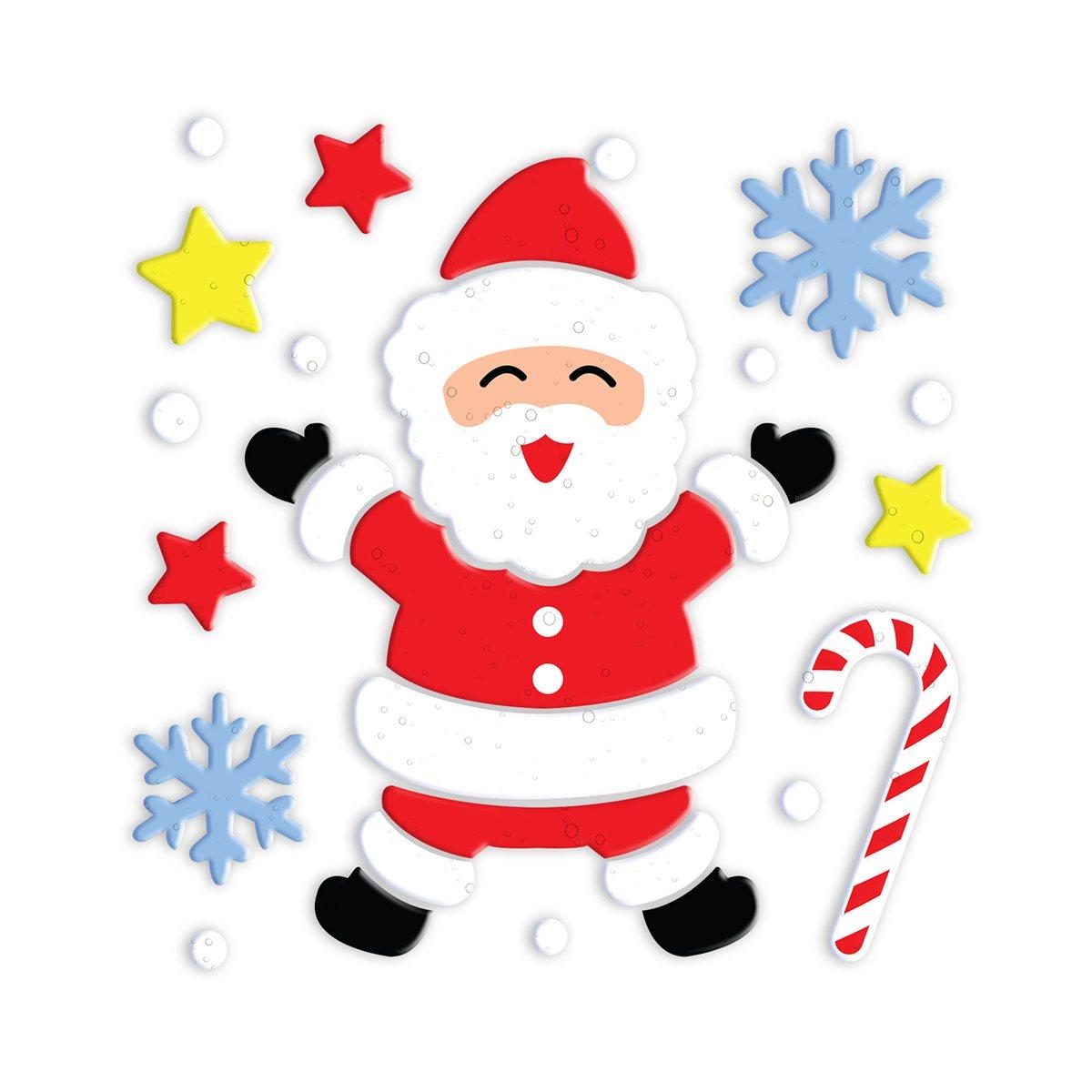 Vetrofanie Gel Adesive Babbo Natale cm.20x25 | Guirca