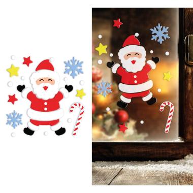 Vetrofanie Gel Adesive Babbo Natale cm.20x25 | Guirca