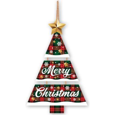 Fuoriporta Legno Natale con Indicazioni cm.32x21 | Guirca