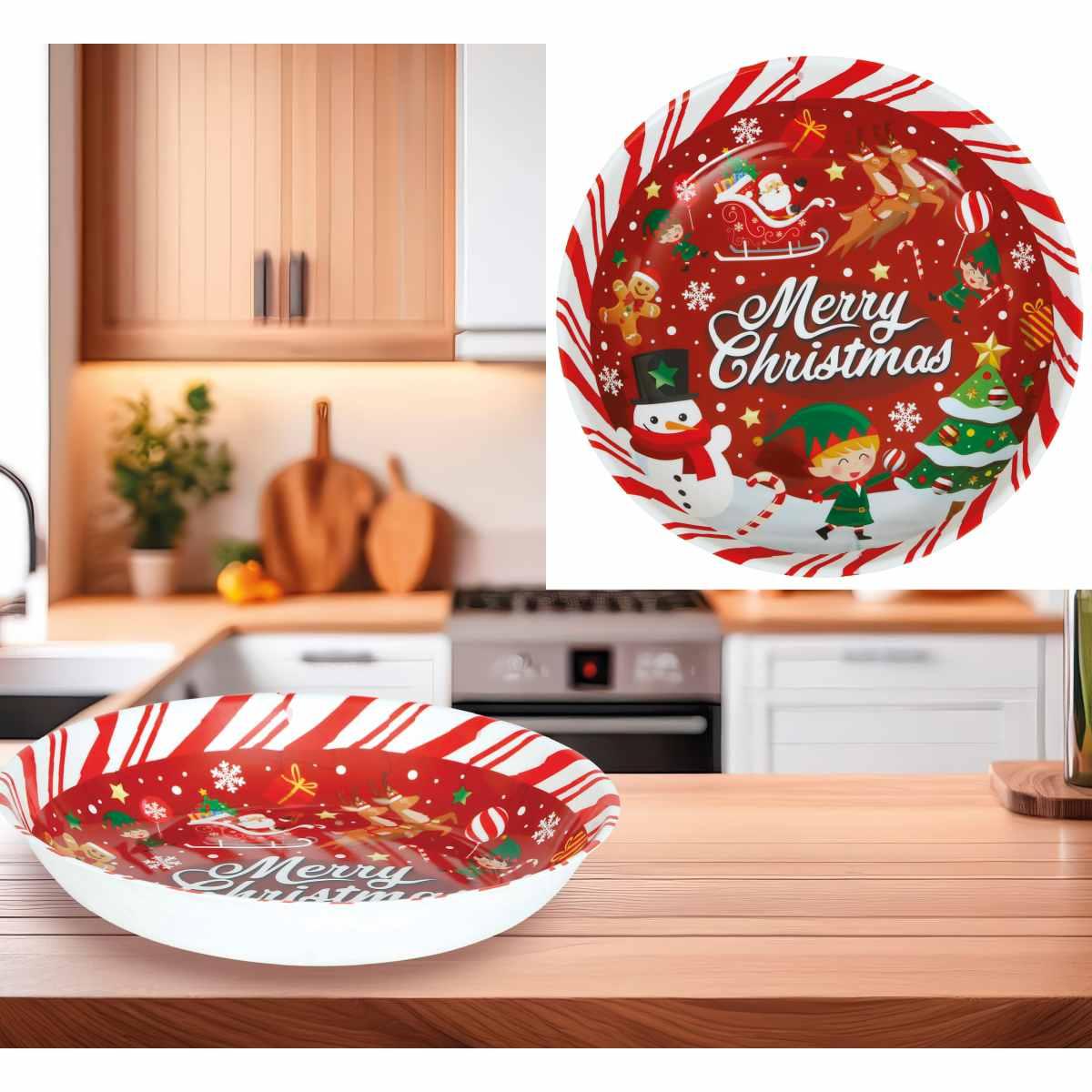 Ciotola Natale PVC cm.Ã?32 Con Scritta | Guirca