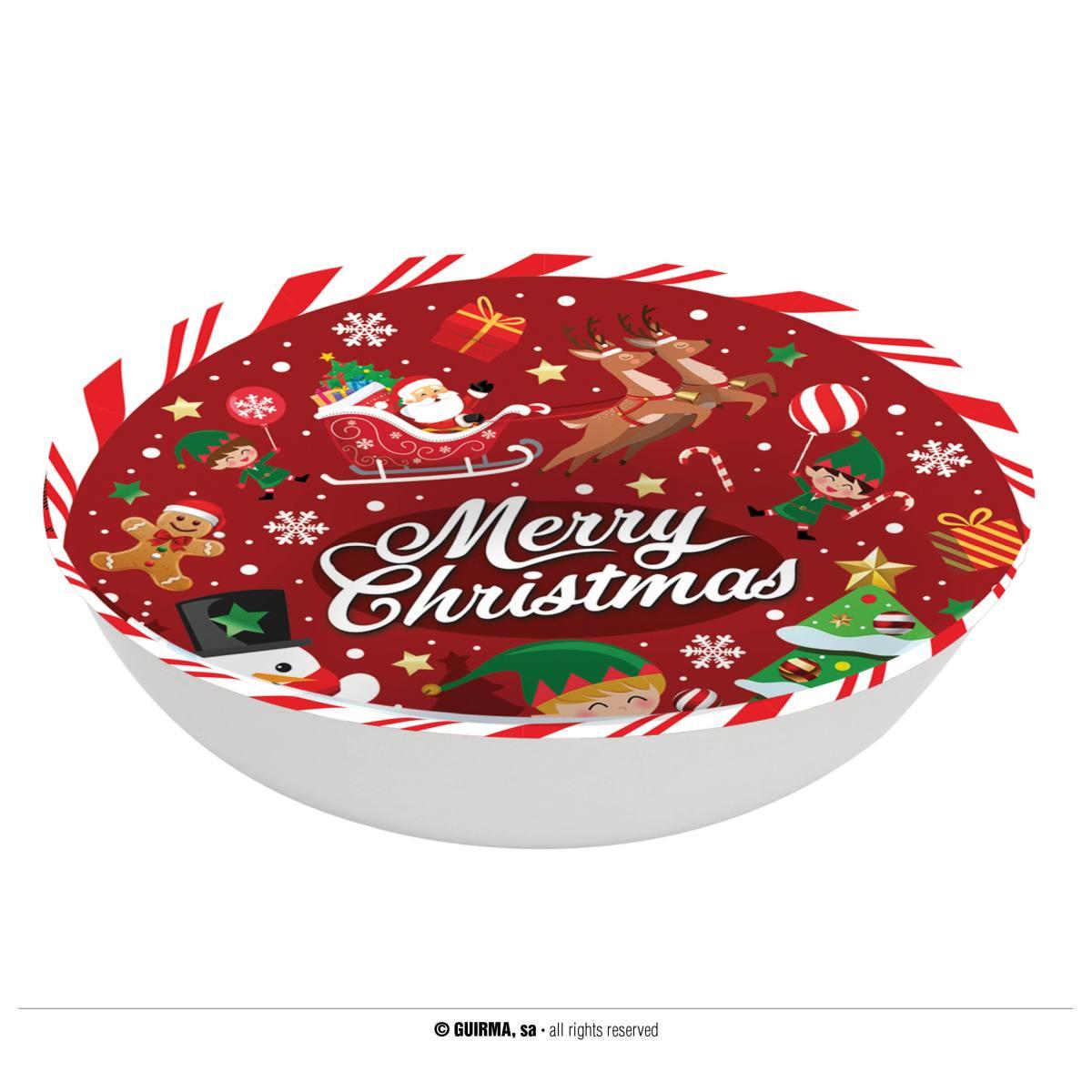 Ciotola Natale PVC cm.Ã?32 Con Scritta | Guirca