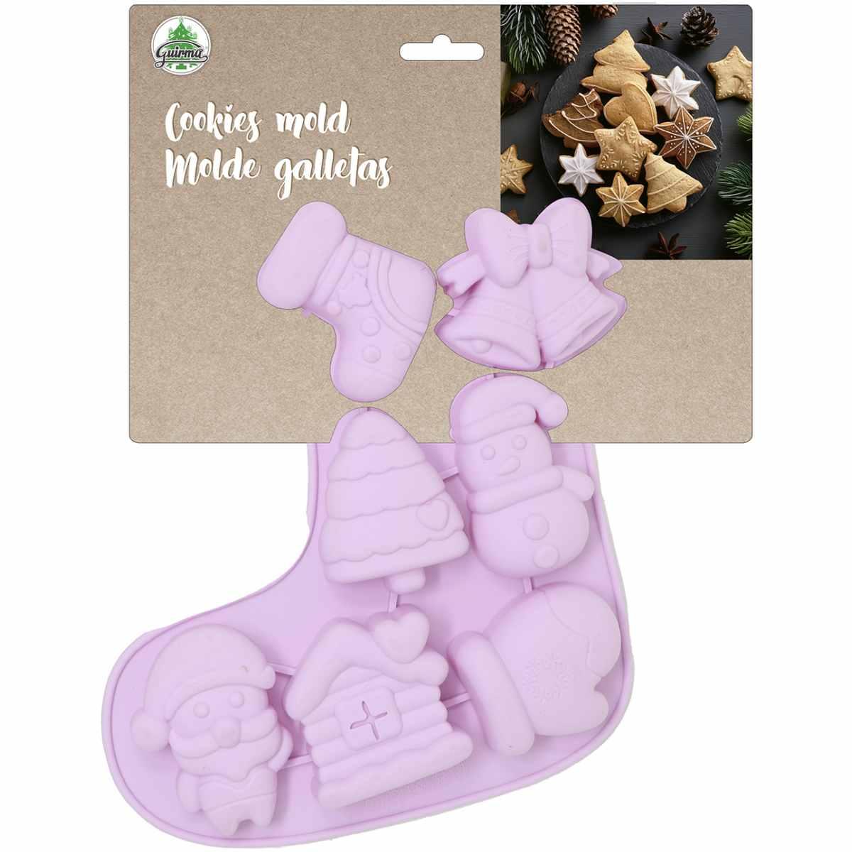 Stampo Silicone Natale Biscotti Set pz.7 | Guirca