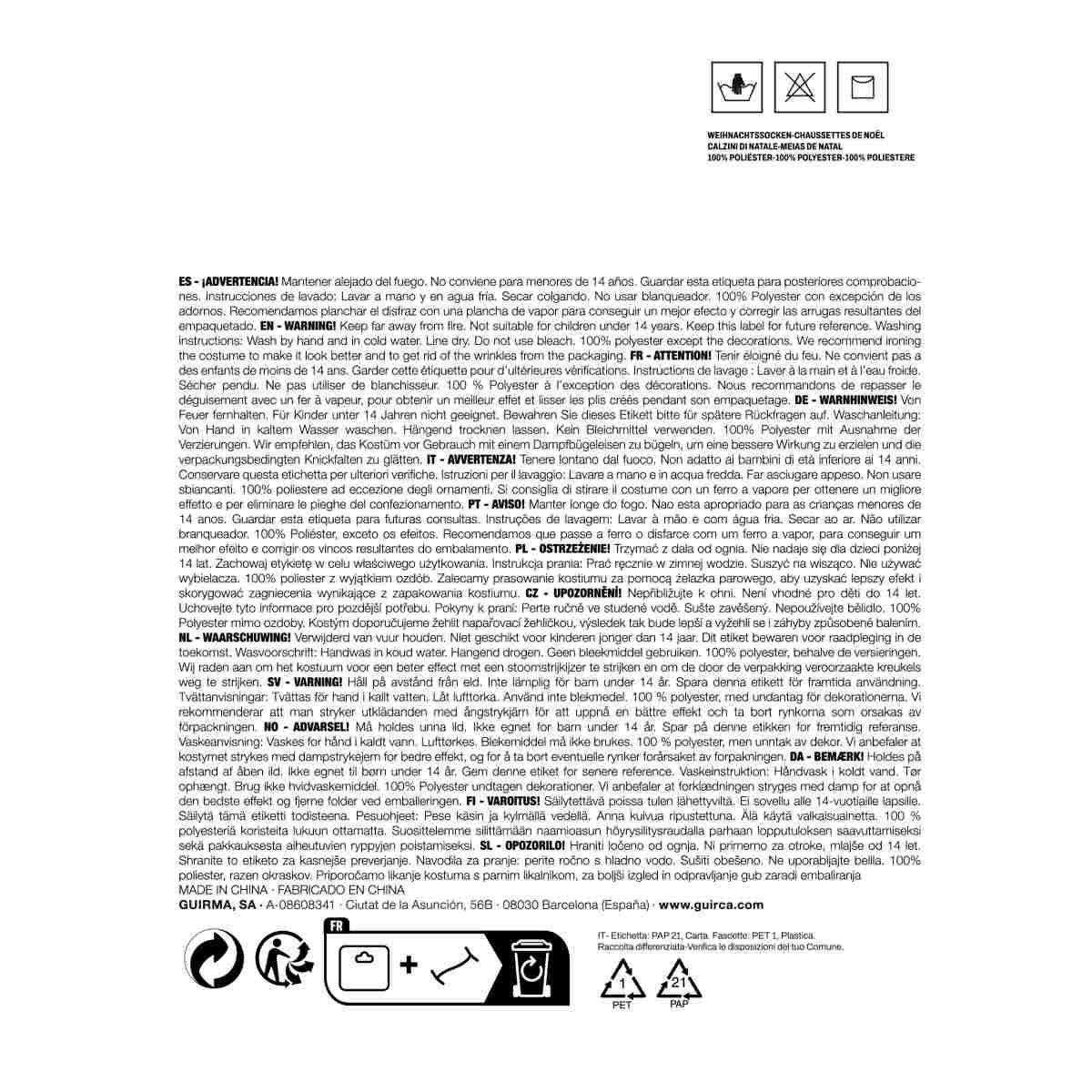 Calzini Natale Rossi con Alberi | Guirca