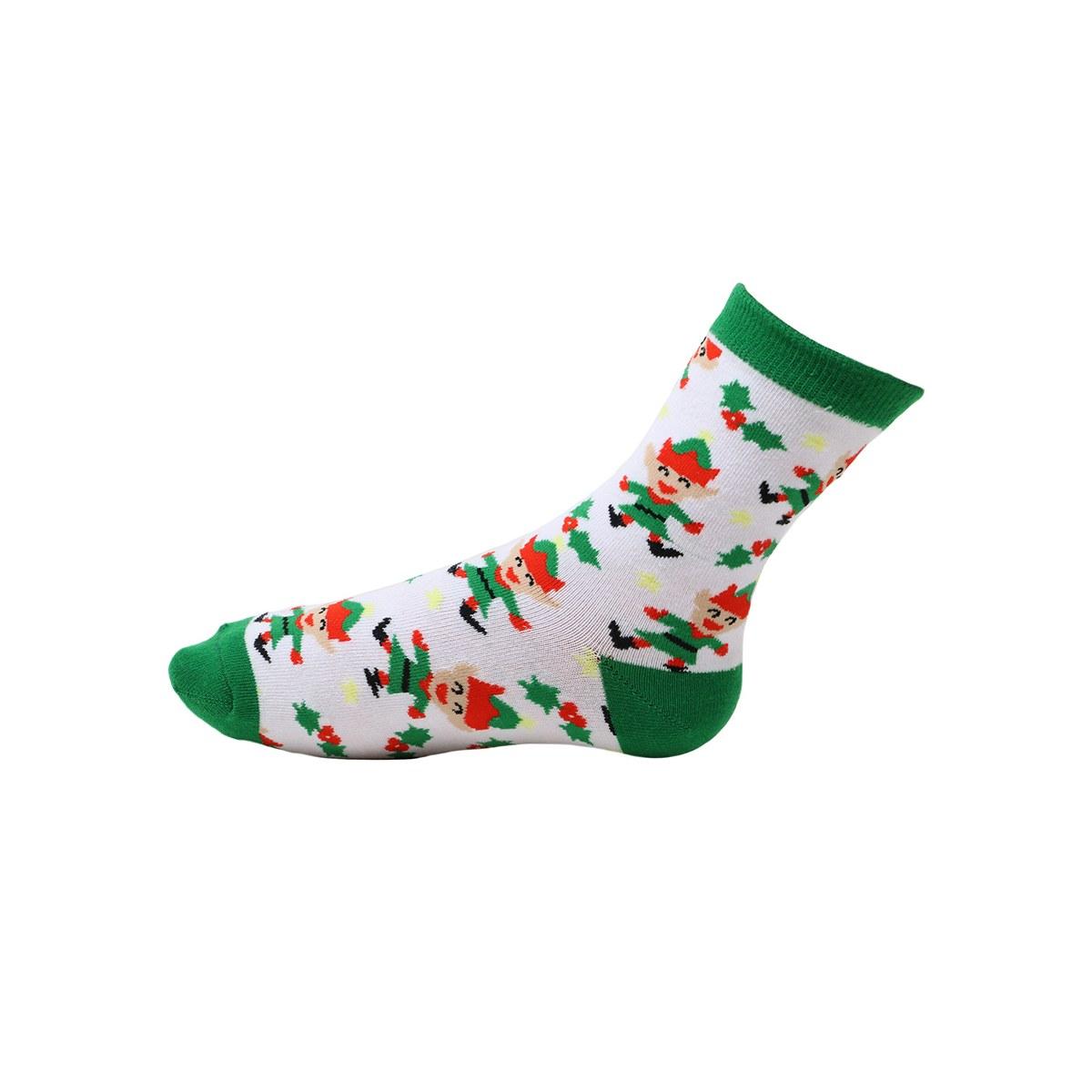 Calzini Natale Bianchi con Elfi | Guirca