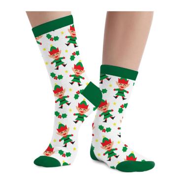Calzini Natale Bianchi con Elfi | Guirca