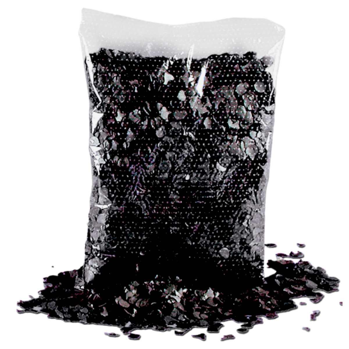 Coriandoli Certificati Cannival Ventilati Lusso Neri Busta gr.200 |Carnival Toys