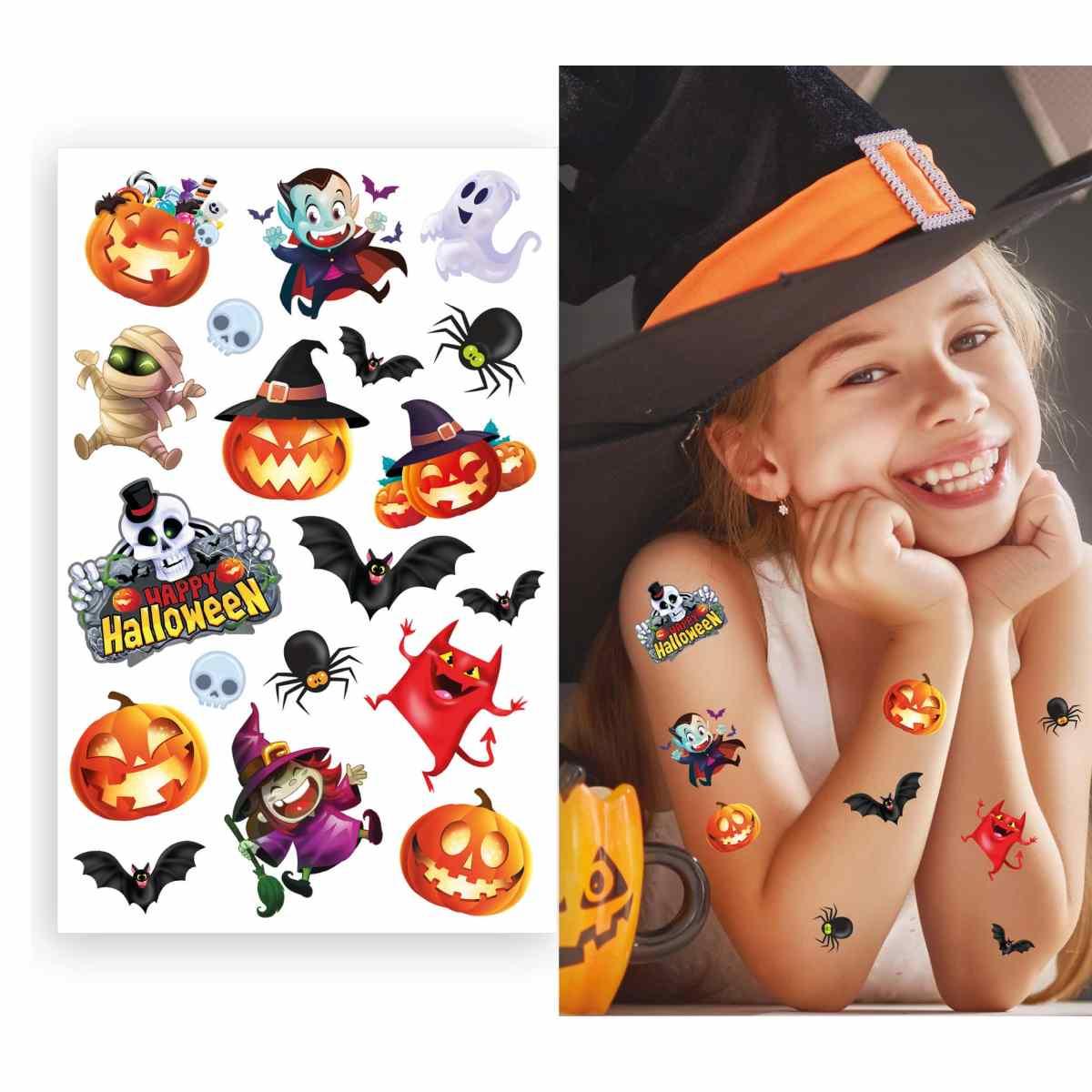 Tatuaggi Corpo Halloween Rimovibili Assortiti | Guirca