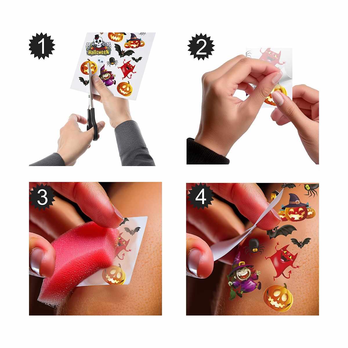 Tatuaggi Corpo Halloween Rimovibili Assortiti | Guirca