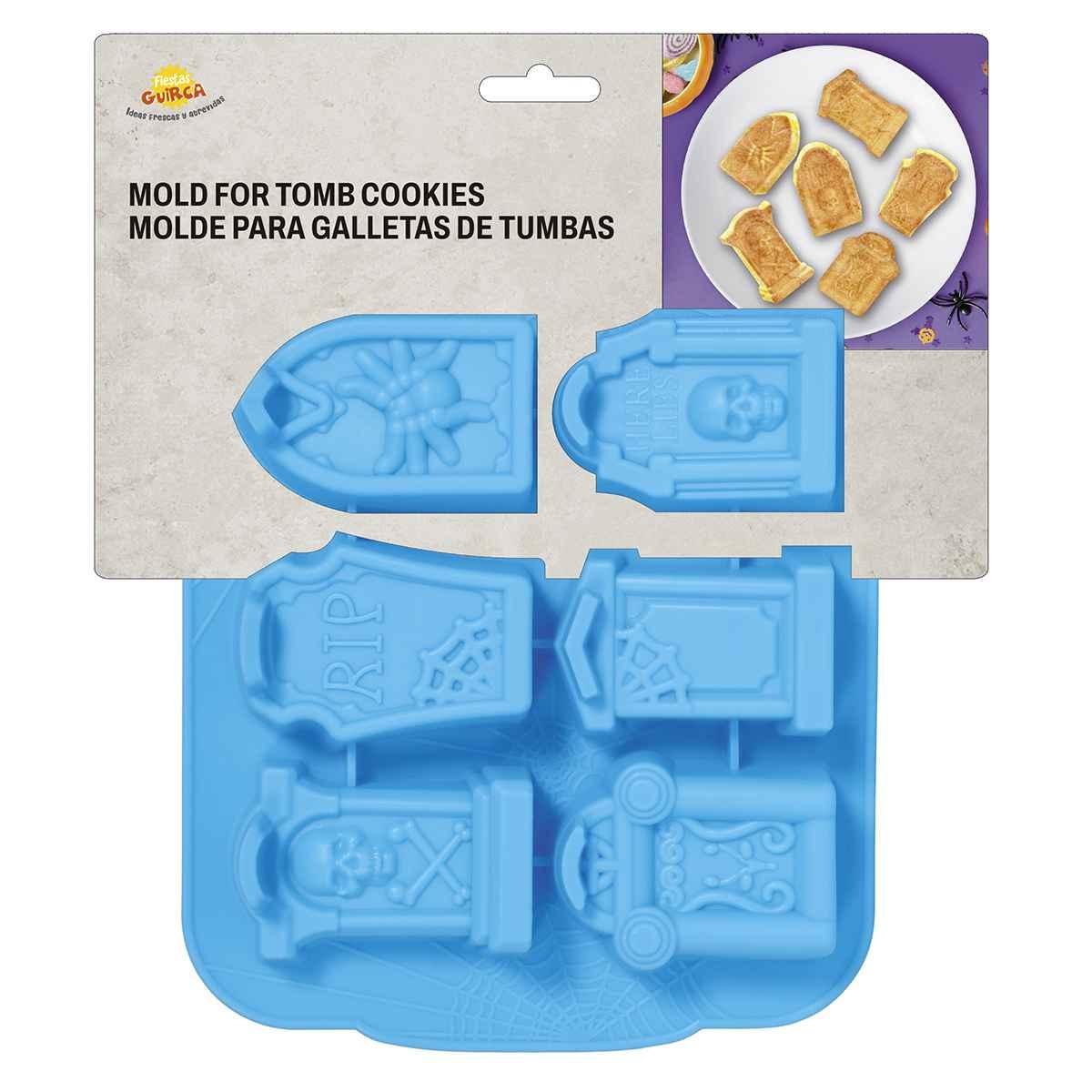 Stampo Silicone Halloween Biscotti con Bare Set pz.6 | Guirca