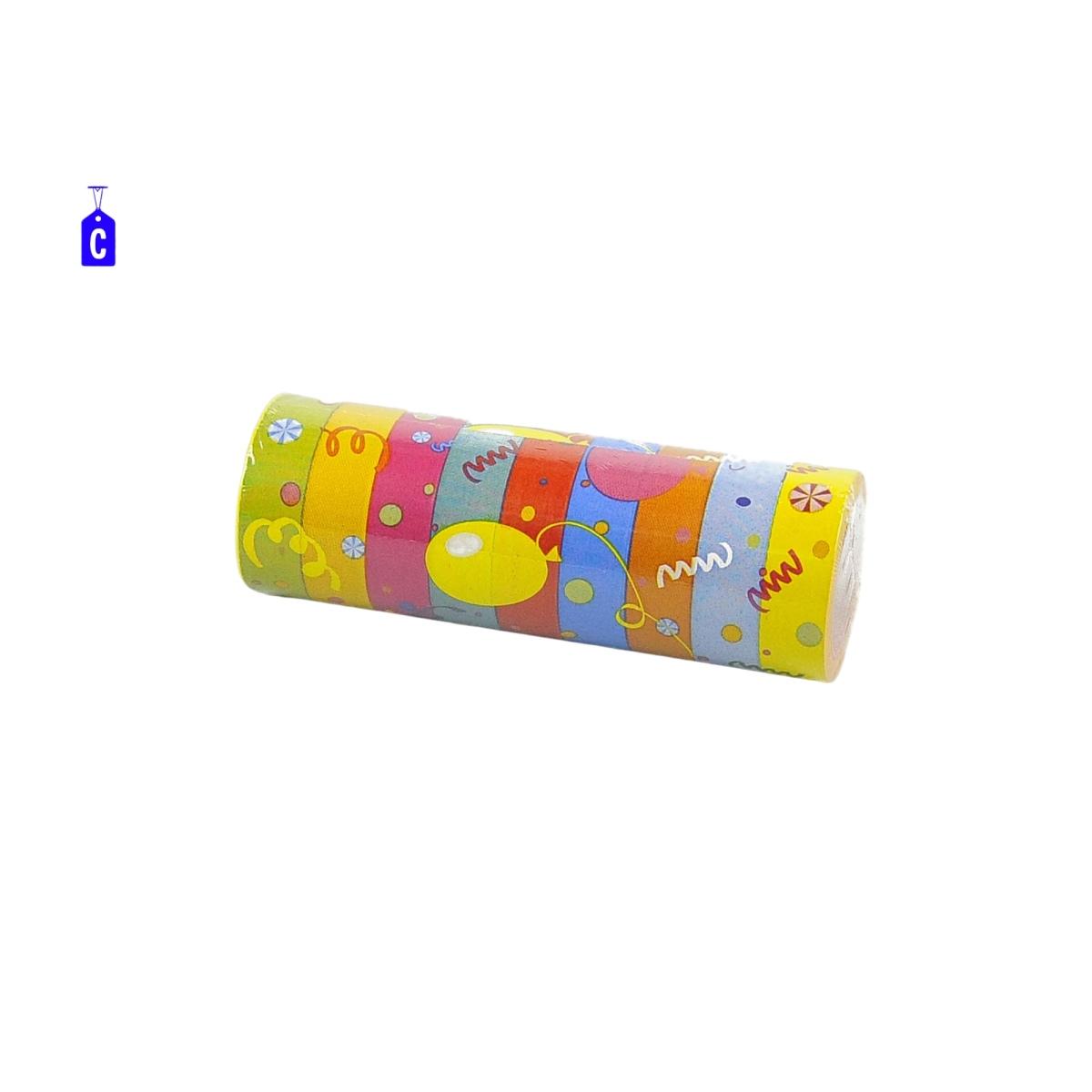 Stelle Filanti Multicolor Set pz.9 Mt.10 6 Modelli |Carnival Toys