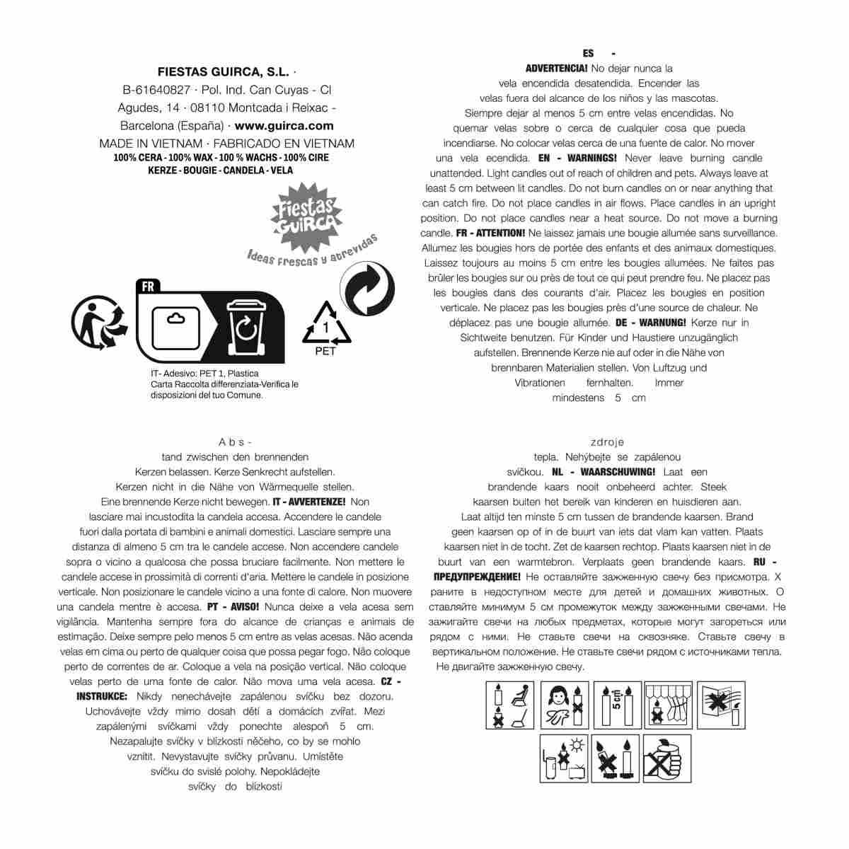 Candela Halloween Teschio con Occhi Sanguinanti cm.6 | Guirca