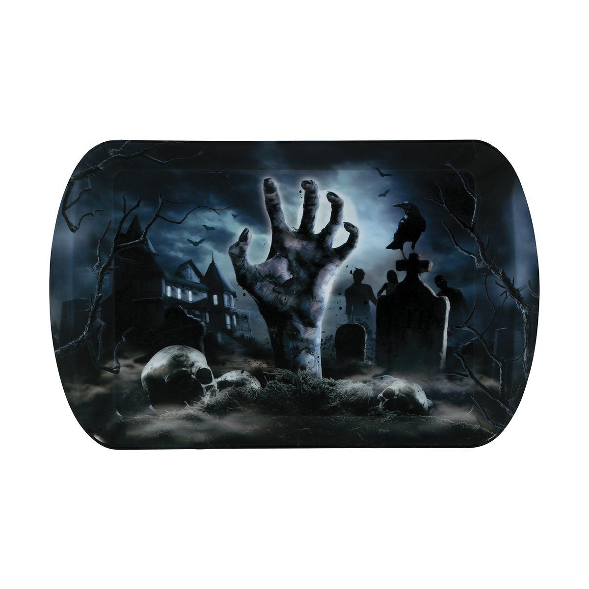 Vassoio Halloween PVC Cimitero cm.39x24 | Guirca