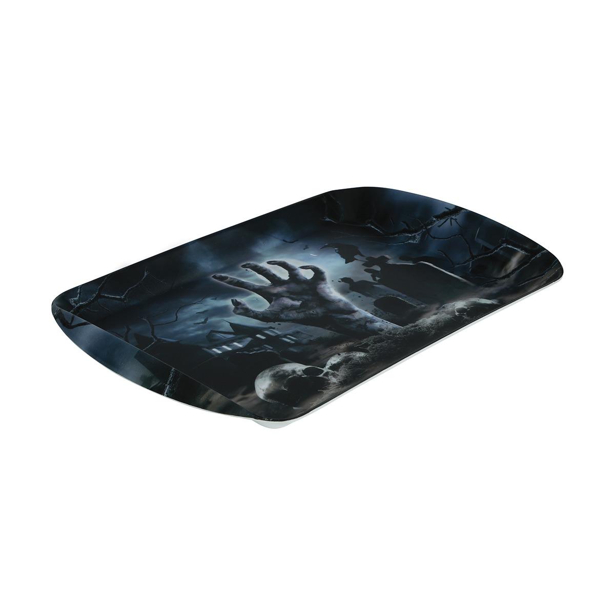 Vassoio Halloween PVC Cimitero cm.39x24 | Guirca