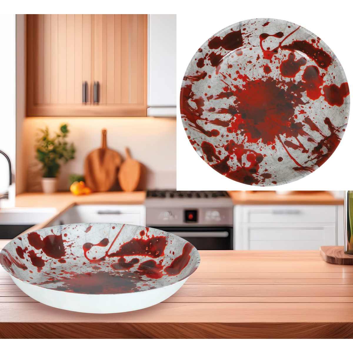 Ciotola Halloween PVC con Impronte Insanguinate cm.Ã?32 | Guirca