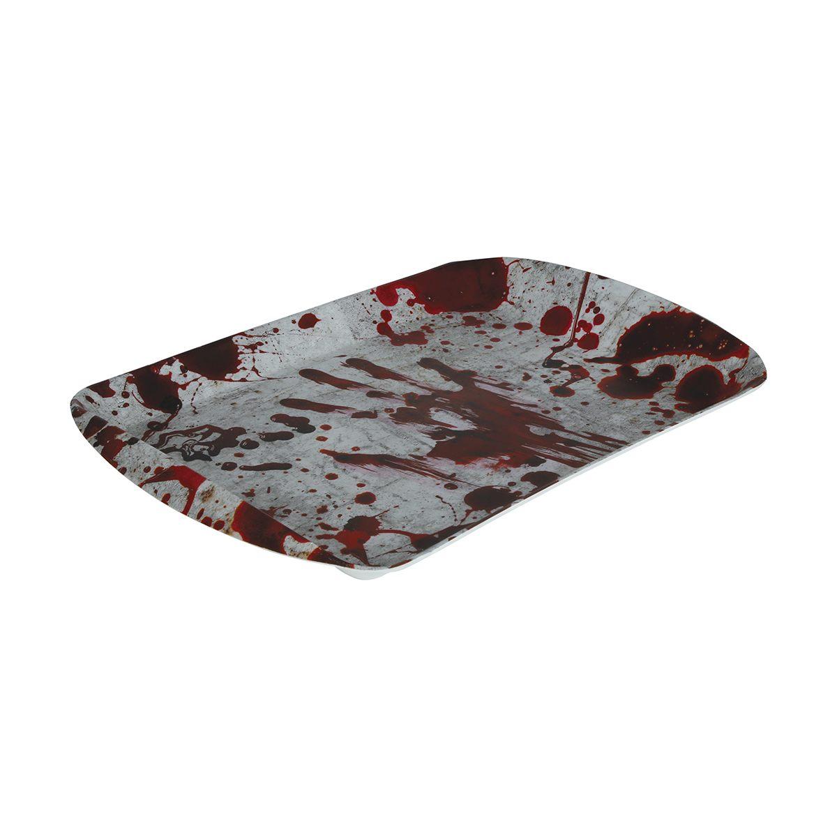 Vassoio Halloween PVC Impronte Insanguinate cm.39x24 | Guirca