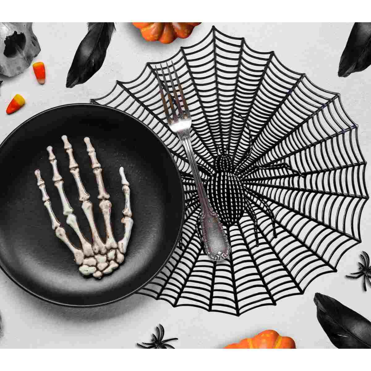 Tovaglietta Sottopiatto PVC Halloween con Ragnatela cm.Ã?38 | Guirca