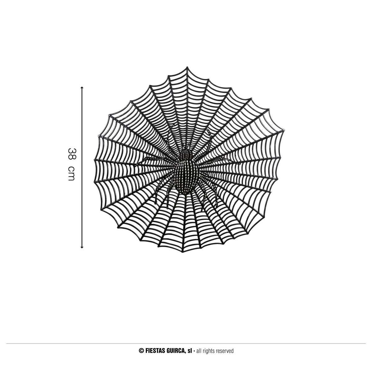 Tovaglietta Sottopiatto PVC Halloween con Ragnatela cm.Ã?38 | Guirca