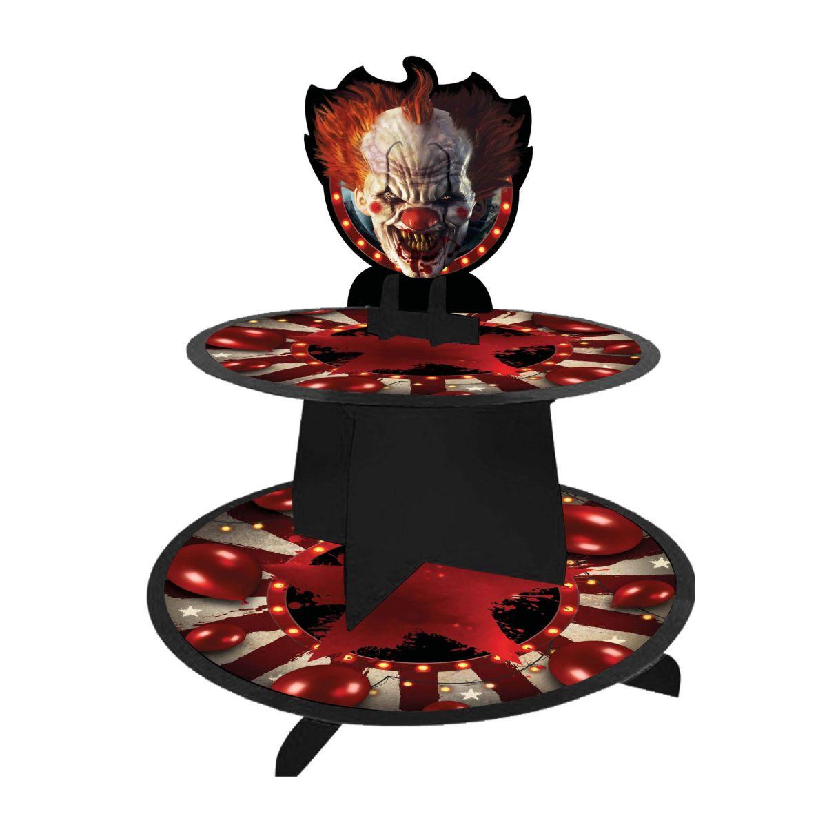 Vassoio Alzata Halloween Carta Circus 2 Piani cm.40x30 | Guirca