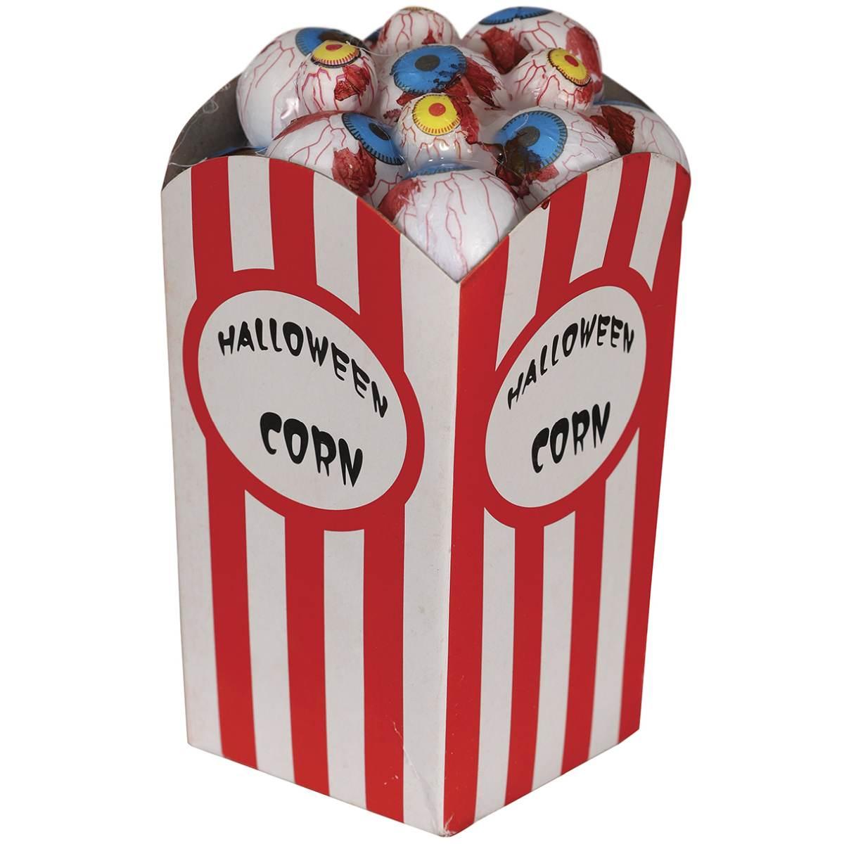 Decorazione Scatola Pop Corn con Occhi Insanguinati 9x8x16 | Guirca