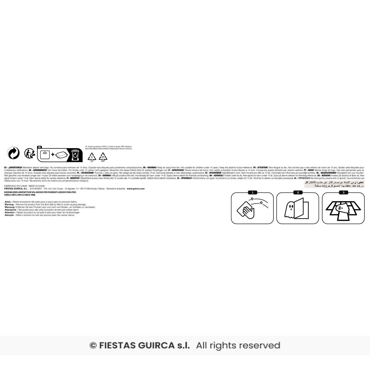 Organi Umani Insanguinati Adesivi cm.25x70 | Guirca
