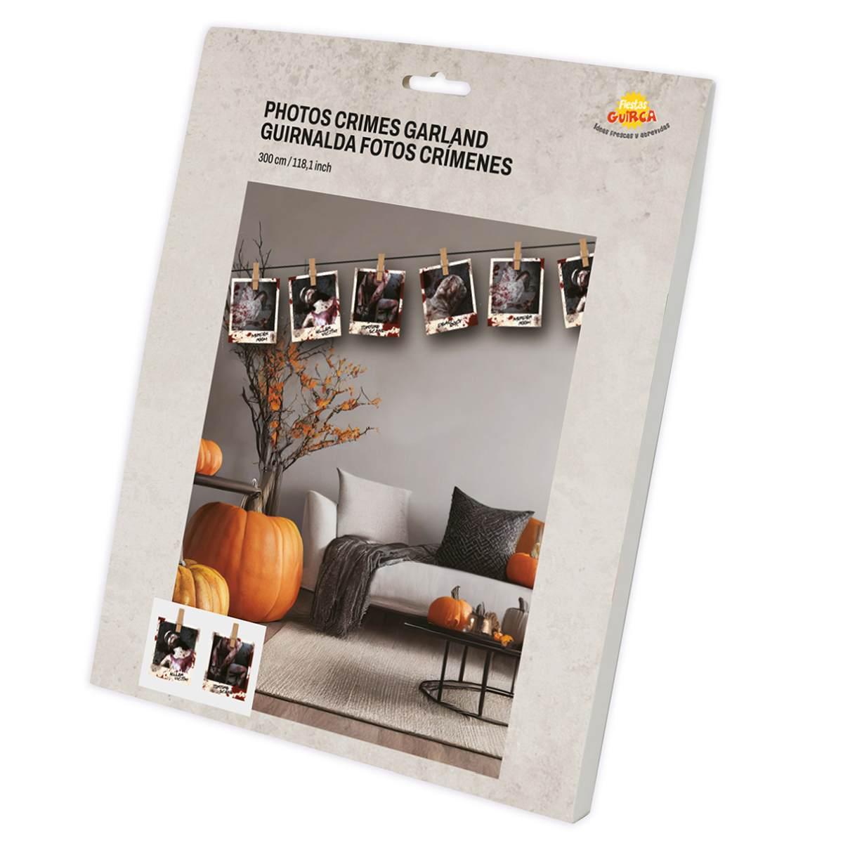 Festone Halloween con Foto Scena Crimine cm.270 | Guirca
