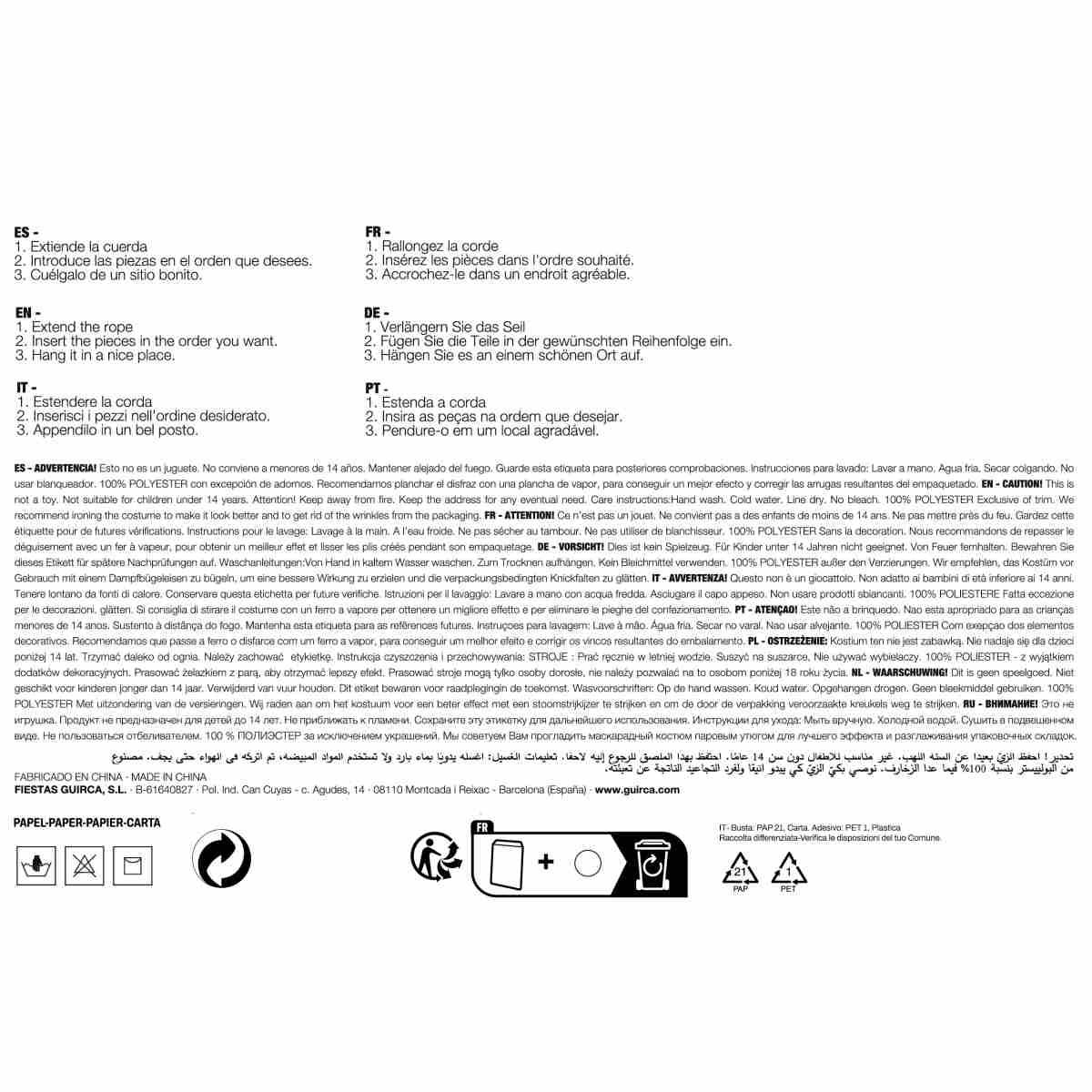 Festone Halloween con Foto Scena Crimine cm.270 | Guirca