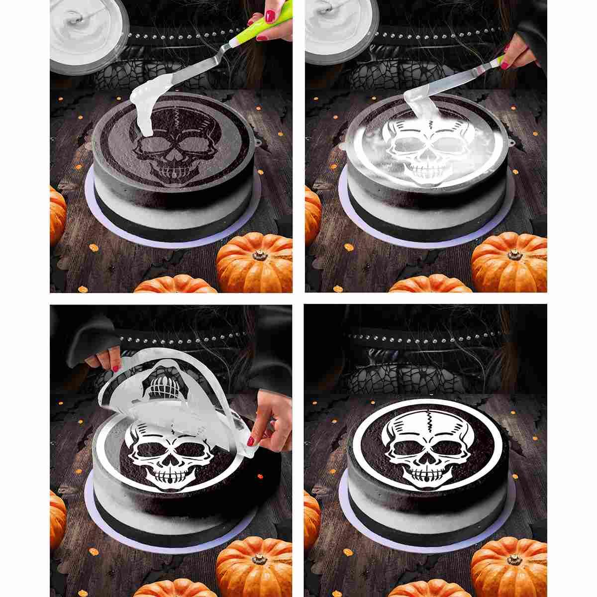 Stencil Halloween per Torte con Scheletro cm.25 | Guirca