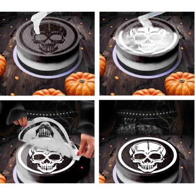 Stencil Halloween per Torte con Scheletro cm.25 | Guirca