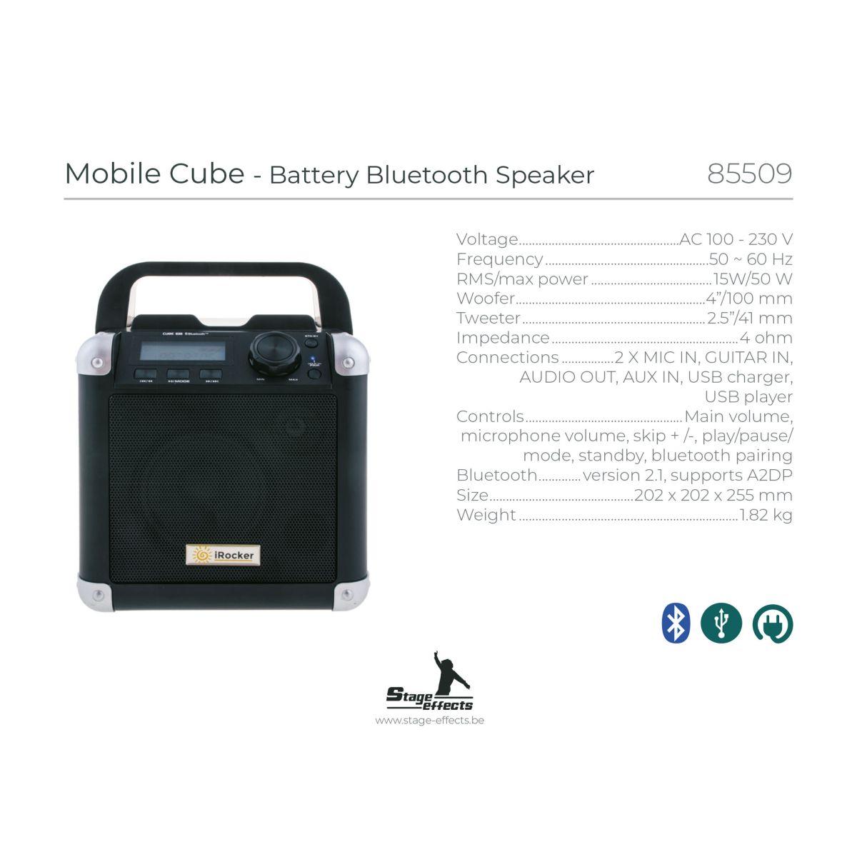 Altoparlante Cubo 15W Bluetooth da 4 Pollici | Espa