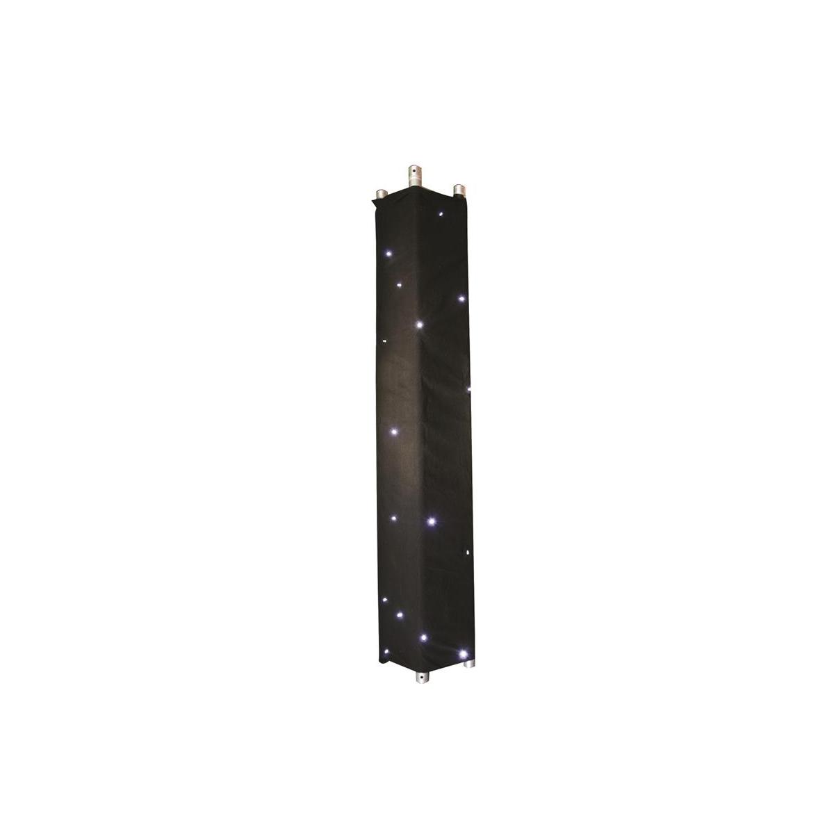 Telo Nero per Traliccio Alluminio cm.30x30 con 40 Led RGB cm.120x200 | Espa