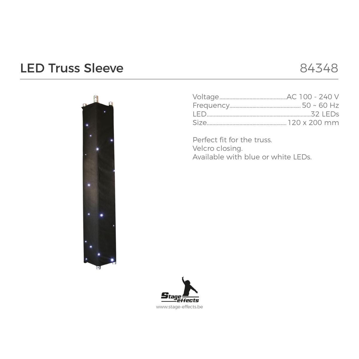 Telo Nero per Traliccio Alluminio cm.30x30 con 40 Led RGB cm.120x200 | Espa