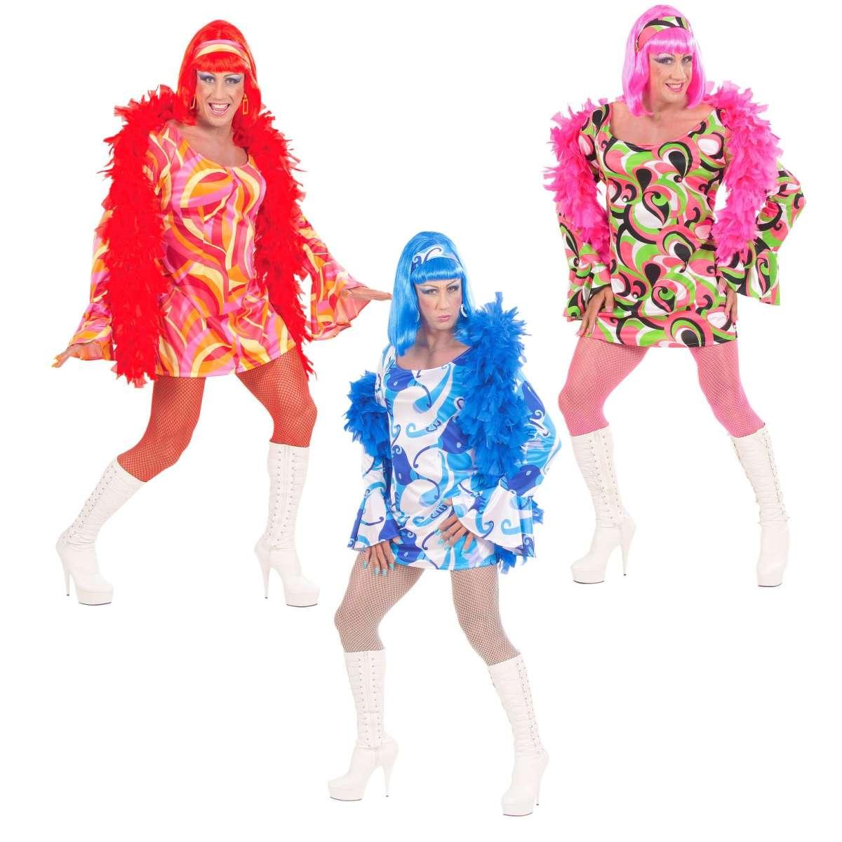 Costume Anni 70 Abito 3 Colori TU XL |Widmann