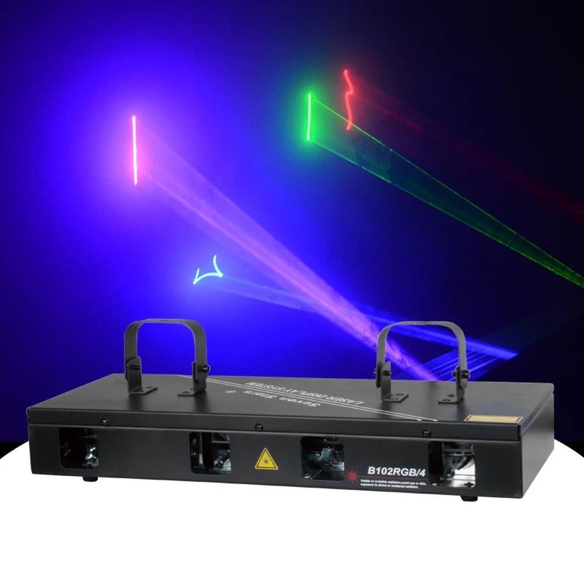 Proiettore Laser Professionale RGBV 4 Teste 560mW | Espa
