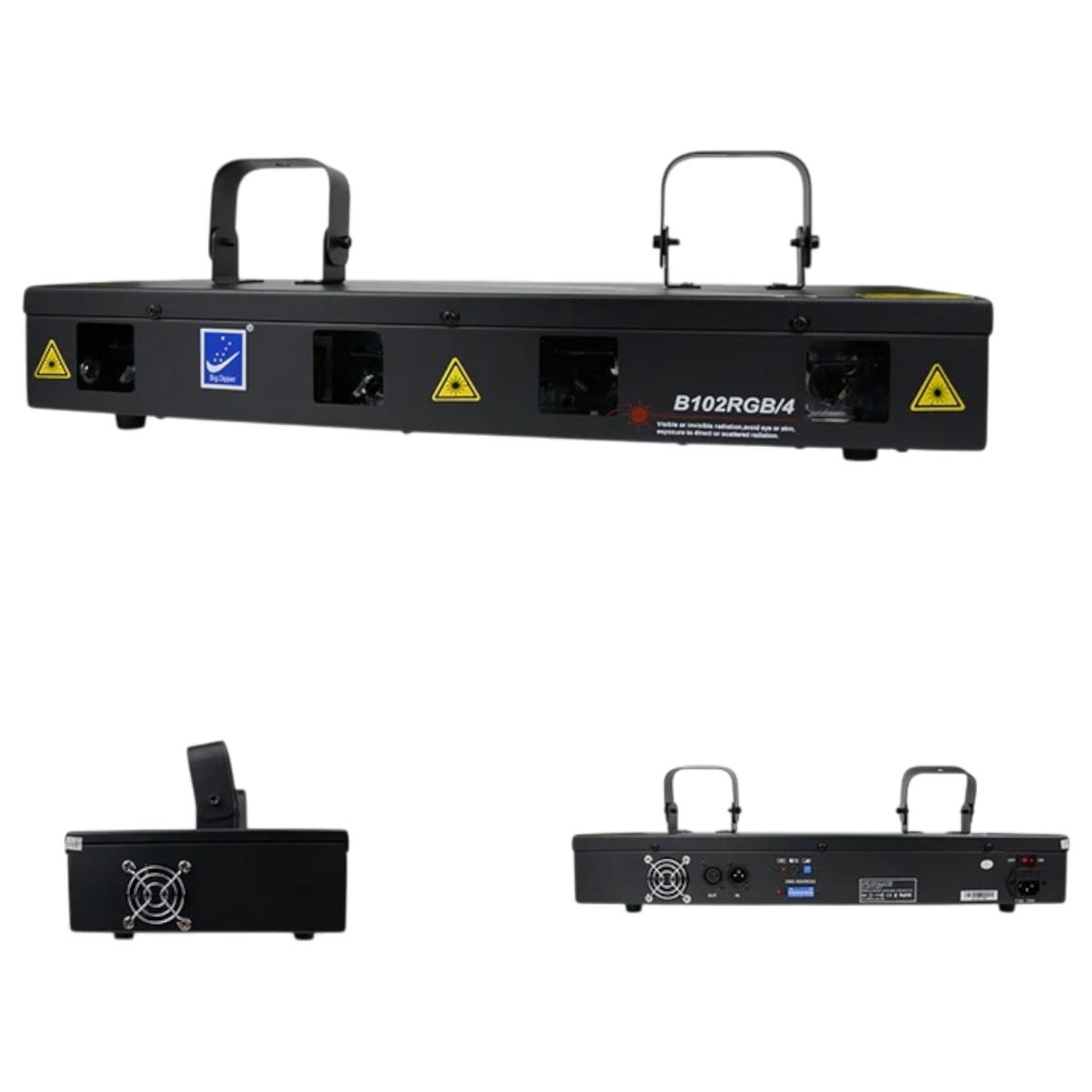 Proiettore Laser Professionale RGBV 4 Teste 560mW | Espa