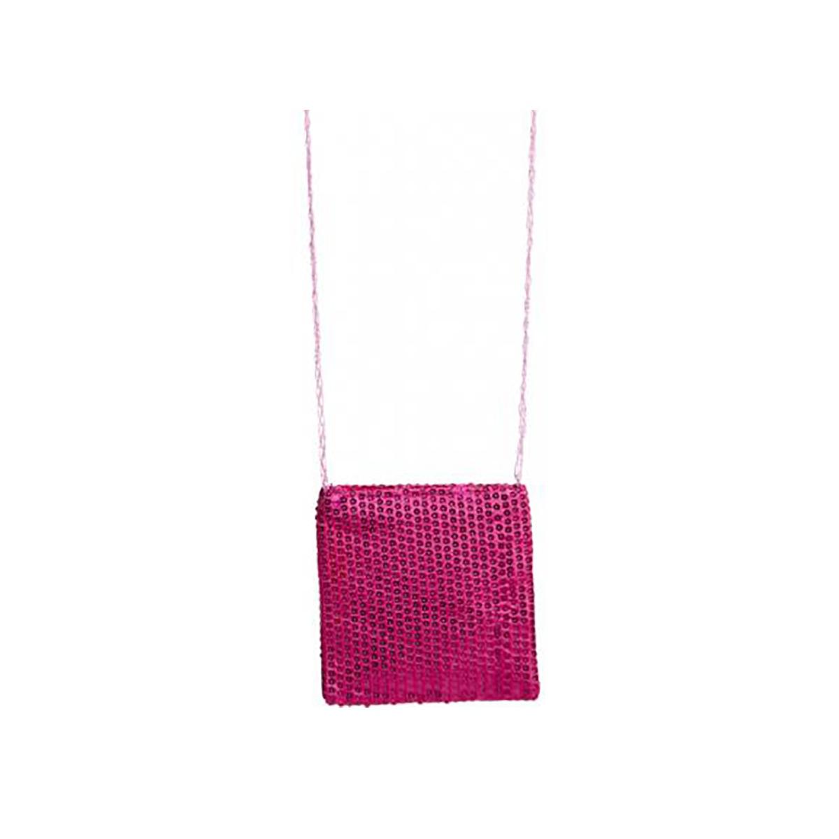 Borsa Rosa Paillettes Tracolla |Orlob