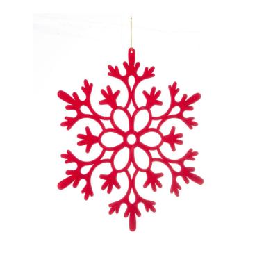 Decorazione Natalizia Fiocco Neve Rosso cm.Ã˜40 |Bizzotto_492