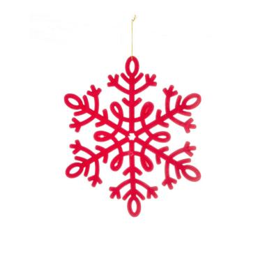 Decorazione Natalizia Fiocco Neve Rosso cm.Ã˜30 |Bizzotto_461