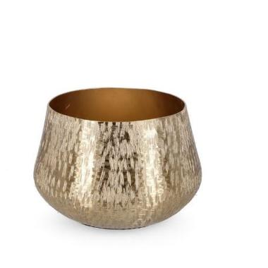 Portavaso Metallo Lathe To Oro cm.24x16,5 |Bizzotto_387